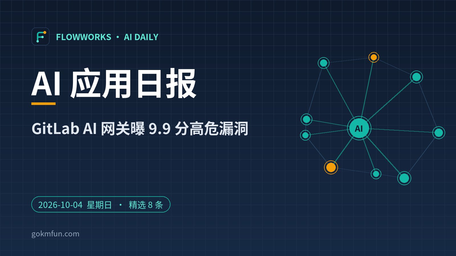 AI 应用日报 | 10月4日：GitLab AI 网关曝 9.9 分高危漏洞